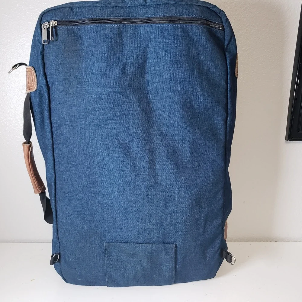 Vintage Kelty Soft Pack Duffle Bag Navy Blue Travel‎ Pack Expandable Luggage
